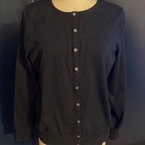 Lands’ End Navy Cardigan